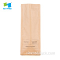 Box pouch kraft papir taske kaffe folie emballage